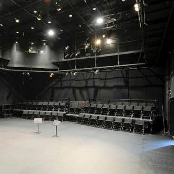 View from the stage of the Bodker Black Box Theatre